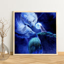 Full Cross Stitch 11CT Cotton DIY Wolf Stamped Needlework Craft Home Decora