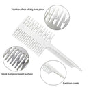 Tail Hair Dyeing Coloring Highlighting Comb Fish Bone Hair Brushes (White) Newly