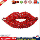 Sexy Women Crystal Lips Costume Brooches Creative Kiss Pin Jewelry (Red) Newly
