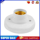 220V E27 Lamp Holder Home Corridor Stair Round Light Bulb Socket Base White
