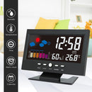 LED Digital Humidity Alarm Clock Thermometer Snooze Alarm Clock Calendar