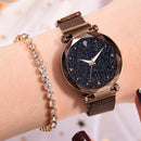 Fashion Watches Ladies Girls Female Wristwatch Luxury Women Starry Sky Watch Cas