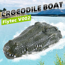 Flytec V002 Waterproof 2.4GHz Alligator RC Boat Simulation Spoof Toys Green
