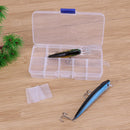 10 Compartments Portable Transparent Plastic Fishing Lure Storage Box Case Newly