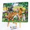 Animals on Grass Oil Paint By Numbers Kits DIY Animal Art Home Decoration Gift