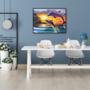 16x12 inch Full Round Diamond Painting Sunset Dolphin Mosaic Rhinestone Picture
