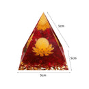 Orgonite Pyramid Crystal Energy Orgone Generator Reiki Balancing Wealth Gather