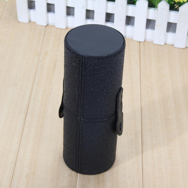 Leather Cosmetic Case Storage Makeup Bags Organizer Brush Tube Holder Cup