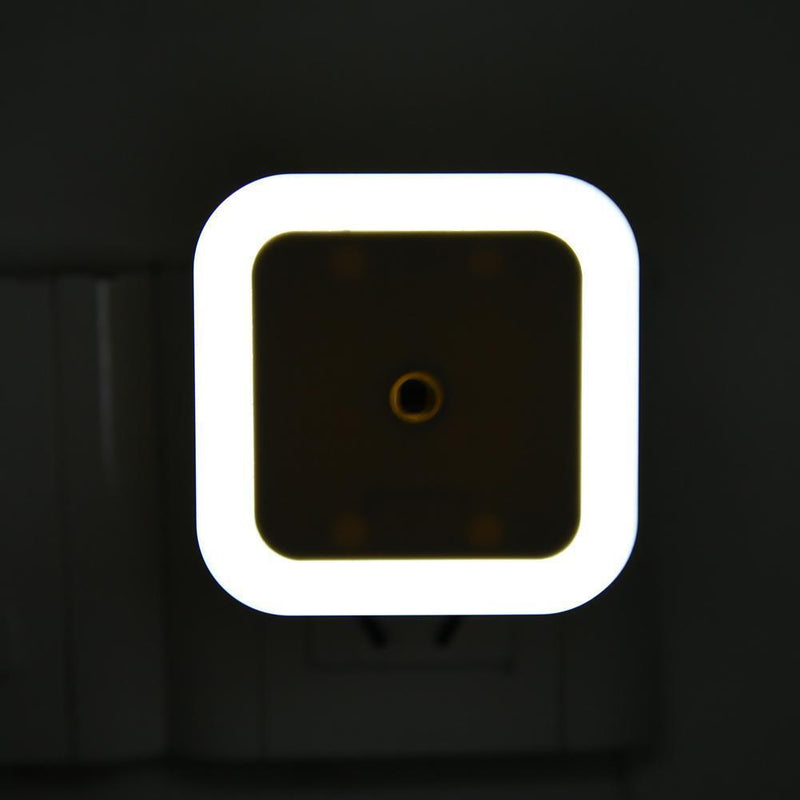 Auto LED Light Induction Sensor Control Bedroom Night  (White) ( EU Plug)