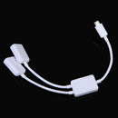 Dual Micro USB OTG Hub Host Adapter Cable for Tablet PC and Smartphone