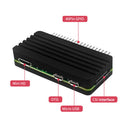 For Raspberry Pi Zero 2W Aluminum Shell Kit with Side Pin Header (Black) Newly