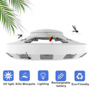 Bug Zapper Outdoor Durable Electronic Mosquito Zapper Pest Trap (White) Newly
