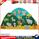 Kids DIY Felt Animal Tree Handmade Montessori Educational Toys (Grassland) Newly