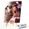 DIY Hand Painted Paint By Numbers Oil Canvas Pictures Aboriginal Girl Wolf Kit