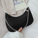 Women Casual Nylon Shoulder Tote Bag Fashion Ladies Street Chain Underarm Pouch