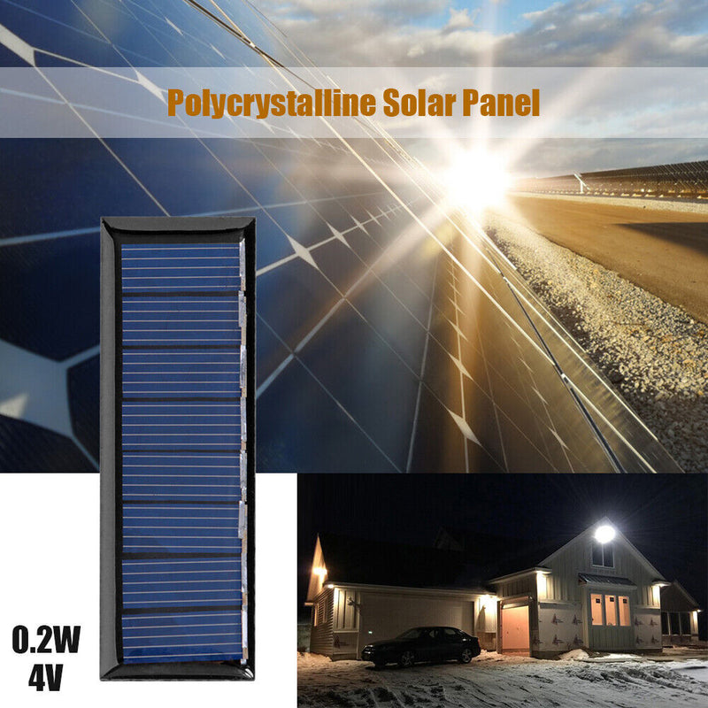 DIY Kit Solar Panel 0.2W 4V Battery Charge Module for Outdoor Yard Street Lam