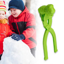 Dinosaur Snowball Maker Clip Outdoor Winter Snow Sand Mold Fun Toys (Green)