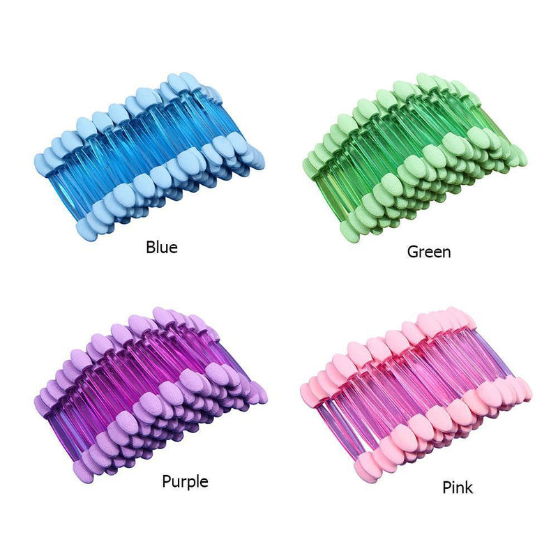 50pcs Eye Shadow Brush Double Sided Beauty Women Makeup Brushes (Pink)