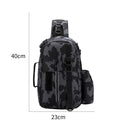 Waterproof Bag Outdoor Shoulder Fishing Tackle Backpack (Grey Camouflage)