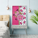Special Shaped Crystal Pink flower Full Drill Diamond Painting