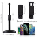 Height Makeup Smartphone Clamp For LED Ring Video Light Desktop Tripod Holder