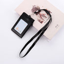 With Lanyard School Office Supplies Card Case Zipper Bag Wallets ID Holders