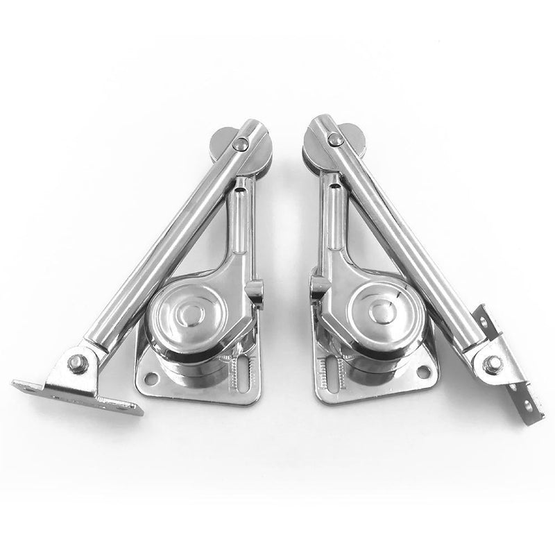 2pcs Hydraulic Randomly Stop Hinges Kitchen Cabinet Door Adjustable Hinge Newly