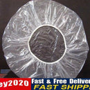 100pcs Disposable Hat Hotel One-Off Elastic Shower Bathing Cap Clear Salon Newly