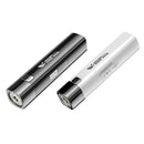 LED Flashlight 280LM Bright USB 3 Mode Outdoor Home Camping Torch (Black)