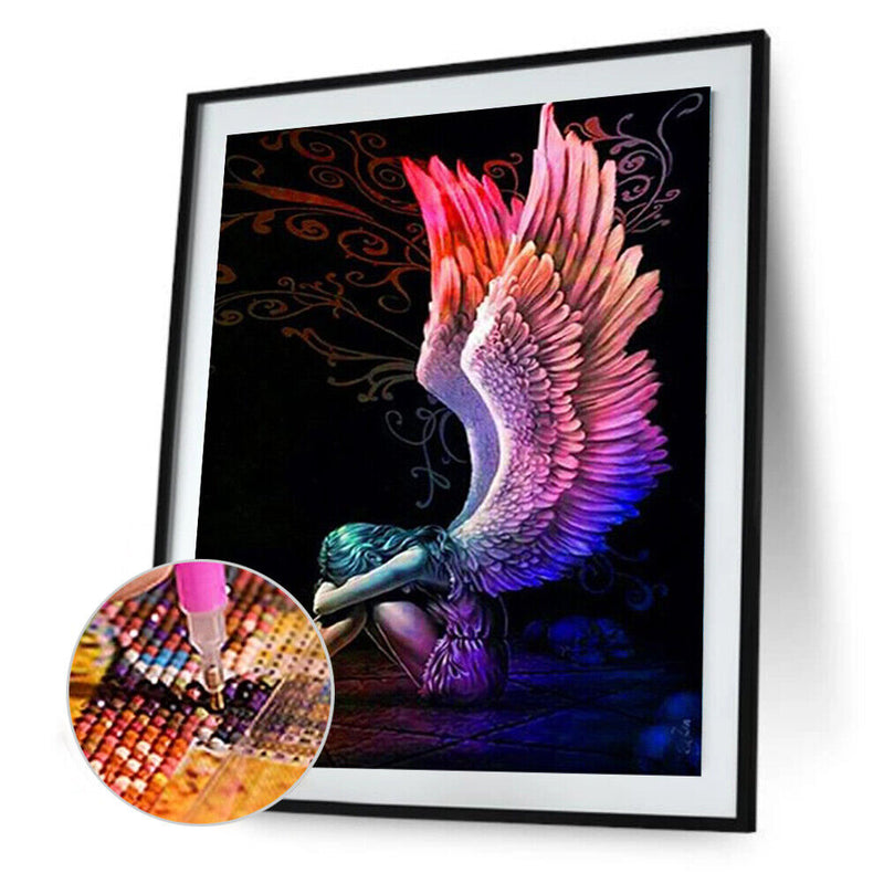 5D DIY Diamond Painting Angel Full Round Drill Mosaic Art Picture Rhinestone Kit