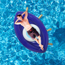 #A PVC Inflatable Floating Row Swimming Pool Summer Party Float Bed Lounger Chai