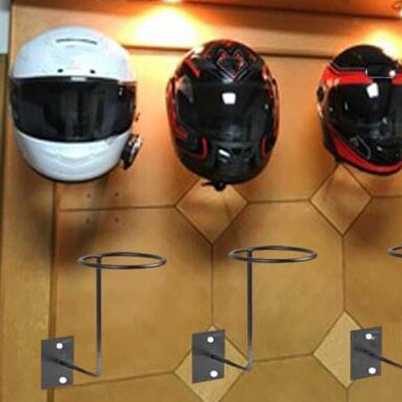 5er Set Motorrad Motorrad Stahlhelm Kleiderbügel Jackenhaken Geschenke Schwarz