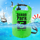 Waterproof Dry Bag Pack Sack Swimming Kayaking River Trekking (5L Green) Newly