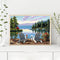 Paint By Numbers Kit DIY Early Morning By Sea Colouring Oil Picture Craft