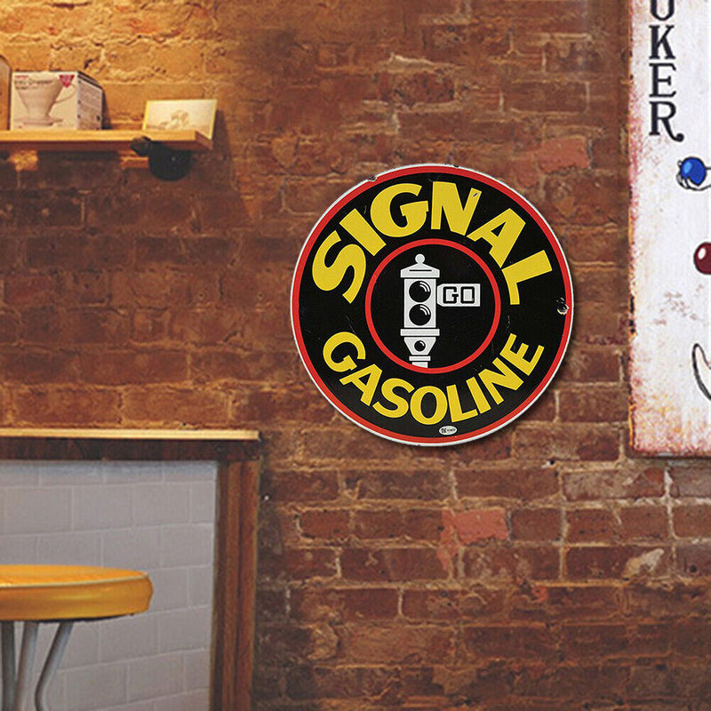 Round Metal Tin Sign Plaque Wall Letters Posters Iron Painting for Bar (2) Newly