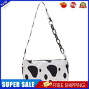 Retro Women Animal Pattern Print Underarm Shoulder Bag Small Handbags (Cow)