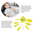 Dentist Kit Pretend Play Doctor Playset for Toddlers 9pcs Ages 3+ (Yellow)