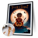 Frameless Painting By Numbers Halloween Pumpkin DIY Handmade Drawing On Can