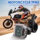Waterproof LCD Motorcycle TPMS USB Rechargeable Tire Pressure Monitoring System
