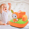 Baby Sofa Cover Soft Washable Sit Seat Chairs No Filler Cradle (Rabbit)