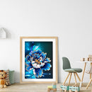 5D Diamond Painting Blue Peony Flower Set Full Round Mosaic Picture Home Decor
