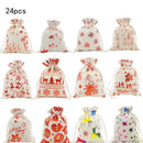 Drawstring Present Bags Santa Sack Christmas Stocking Christmas Gift Bag