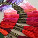 50 Colors Embroidery Thread Hand Cross Stitch Floss Strands Craft Clothing