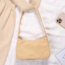 Fashion Women Pure Color Butterfly Chain Underarm Bag Handbag (Light Khaki)