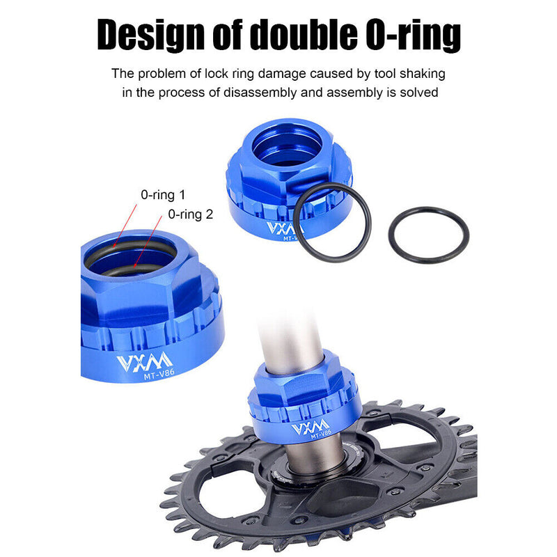 VXM 12-Speed Crankset Mounting Sleeve Chainring Install Tool for M7100/M8100