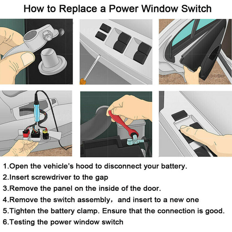 Passenger Side Power Window Switch For Hyundai Elantra Sonata Kia Optima Rio