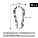 Alloy Steel Carabiner Outdoor Camping Hook Buckle Climbing Tools (8mm)