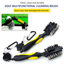Golf Club Brush Groove Cleaning Brush Two Sided Golf Putter Wedge Ball Cleaner
