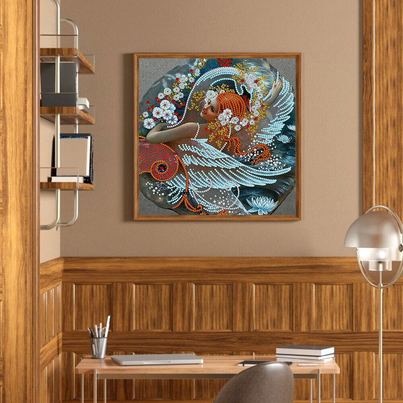 #A Peach Angel Girl Diamond Painting Kits Partial Special Shaped Drill Home Deco