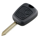 2 Buttons Remote Car Key Fob Case Blank Key Shell for Citroen Saxo Berlingo